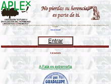 Tablet Screenshot of aplexextremadura.com